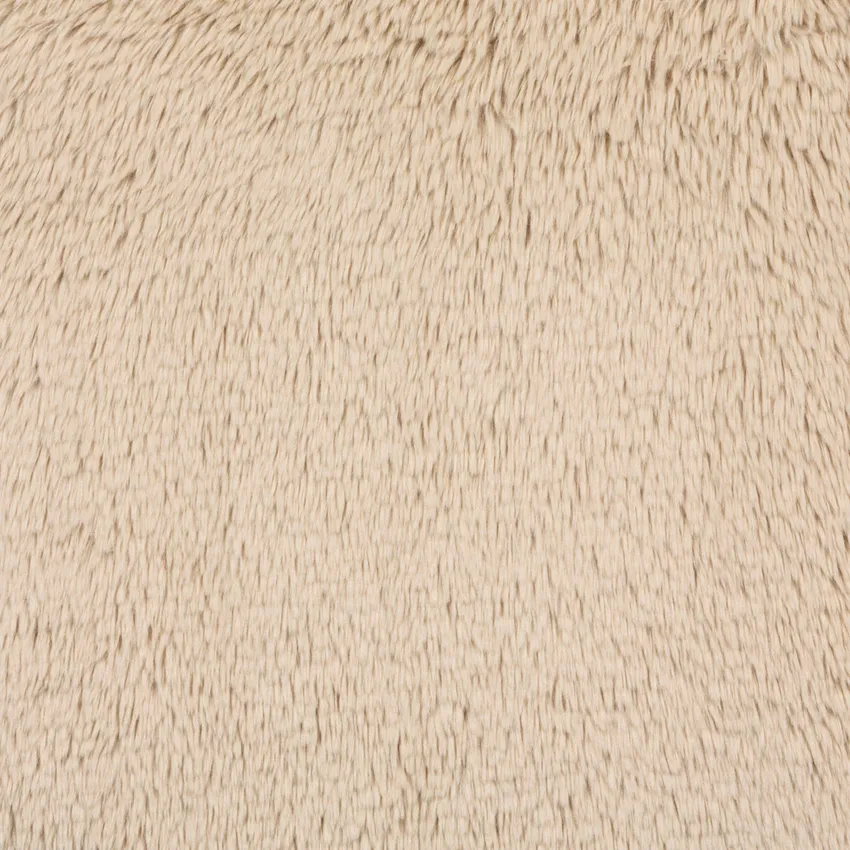 Sand Beige and Tan Textured Faux Sheepskin Upholstery Fabric by the Yard